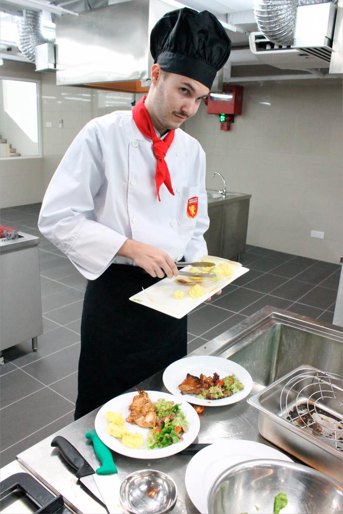 Hospitality and Tourism Management students will attend classes in a well-equipped Training Kitchen.