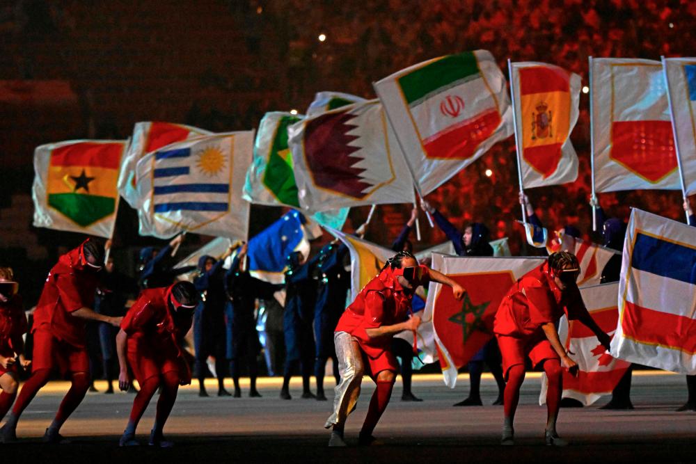 $!Dancers perform during the opening ceremony. – AFPPIX