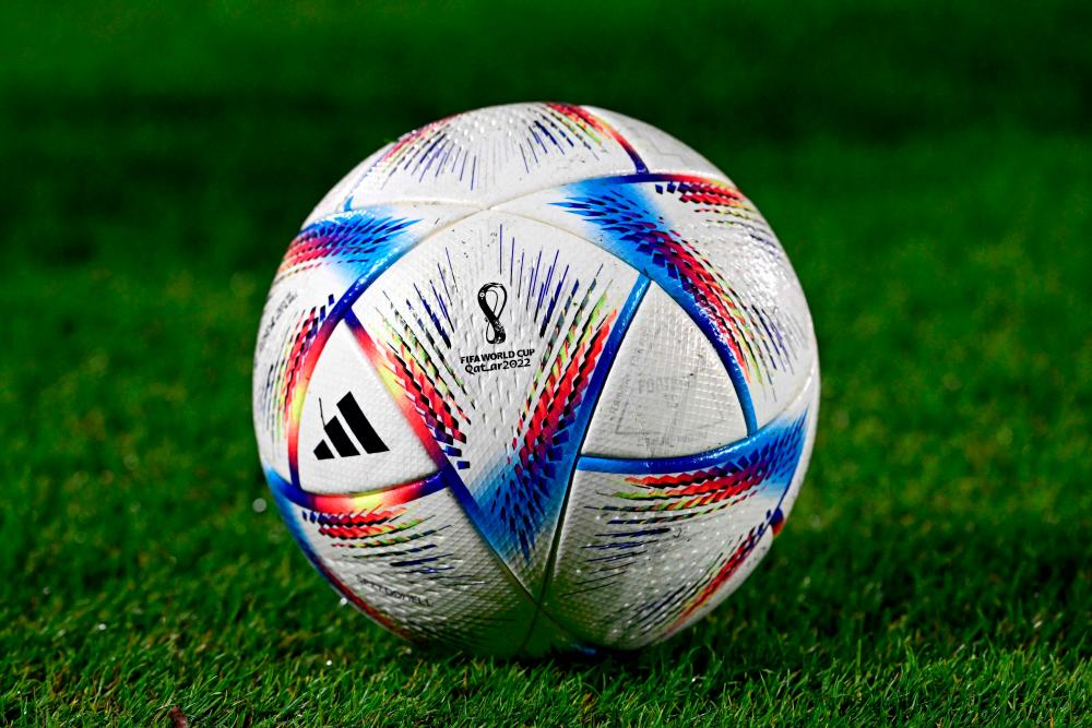 Qatar’s 2022 World Cup official ball ‘al Rihla’. – AFPPIX