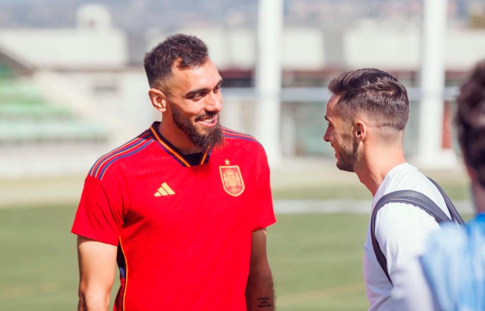 Borja Iglesias has been included in the squad for Spain’s Nations League games against Switzerland on Saturday and Portugal next Tuesday and could be the answer to his country’s long-term problem question. Pix credit: Twitter/@BorjaIglesias9