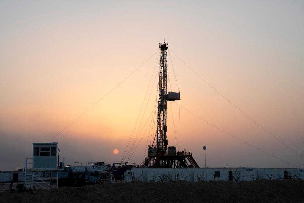 An oil rig used in drilling at the Zubair oilfield in Basra, Iraq, in July 2022. – Reuterspic