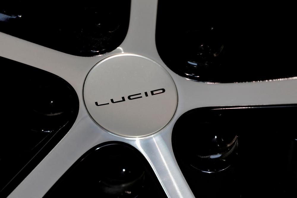 The Lucid logo is seen on the wheel of an Air Dream Edition. – Reuterspic