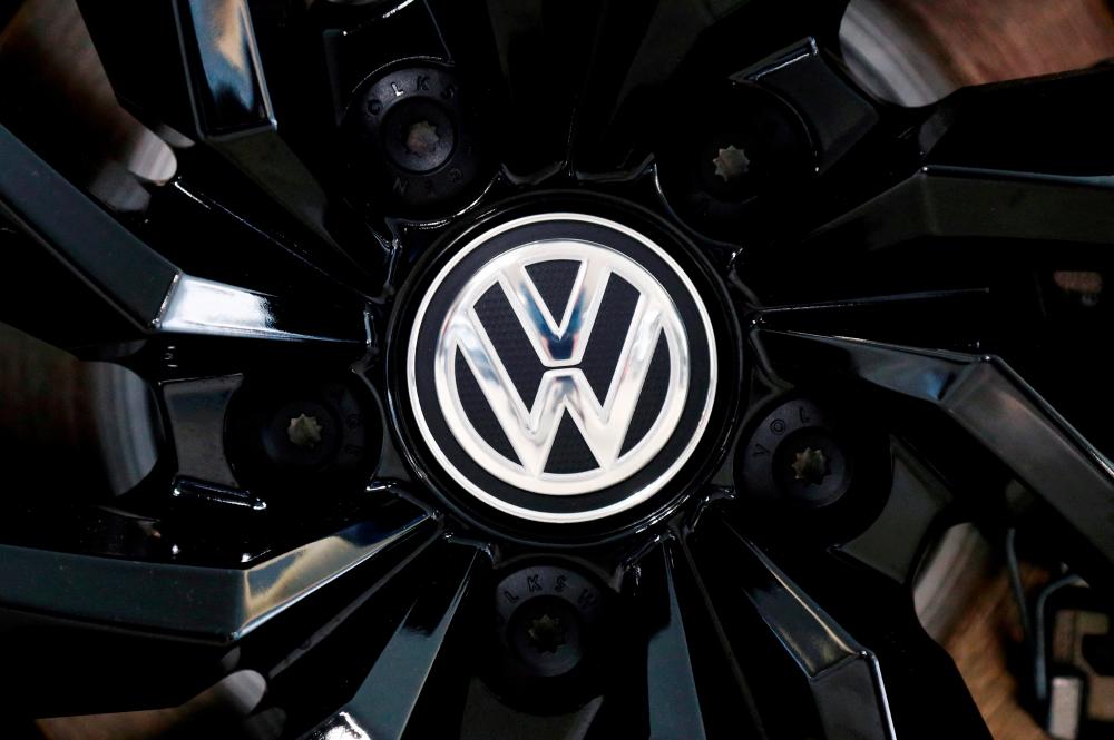 The of Volkswagen is seen on a rim cap in a showroom of a Volkswagen car dealer in Brussels, Belgium. – Reuterspic