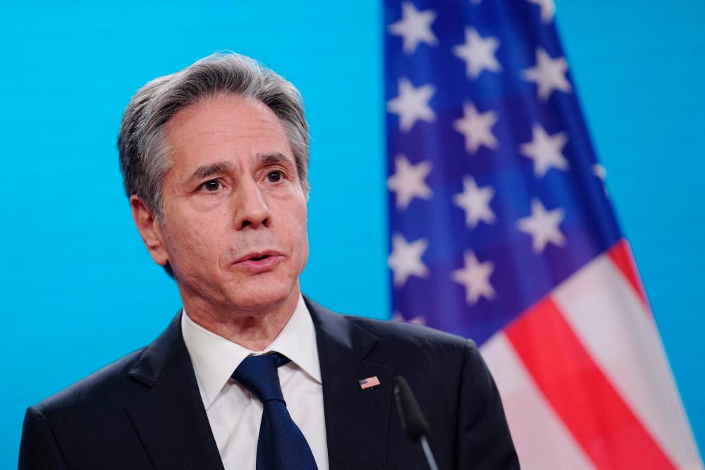 Blinken said on January 23, 2022, he has “no doubts” Germany is maintaining a united front with NATO on the Ukraine crisis, after Berlin faced pressure to toughen its stance against potential Russian aggression. AFPPIX