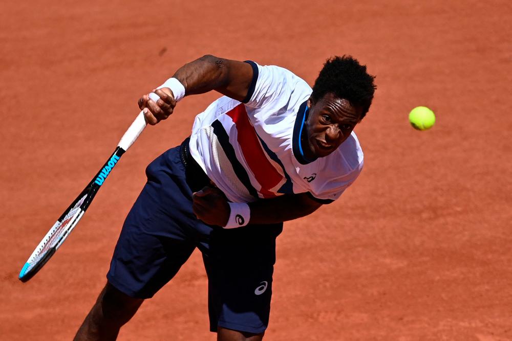 Gael Monfils, the French N.1, announced on May 16, 2022, that he would not participate in the French Open at Roland-Garros due to discomfort in his right heel which prevents him from moving on the court. AFPPIX