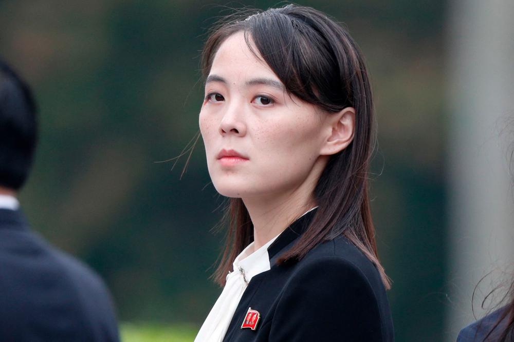 Kim Yo Jong, sister of North Korea’s leader Kim Jong Un. AFPPIX