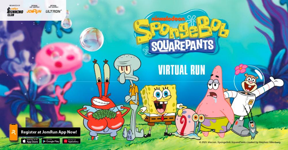 Registration for the Spongebob Squarepants Virtual Run is now open!