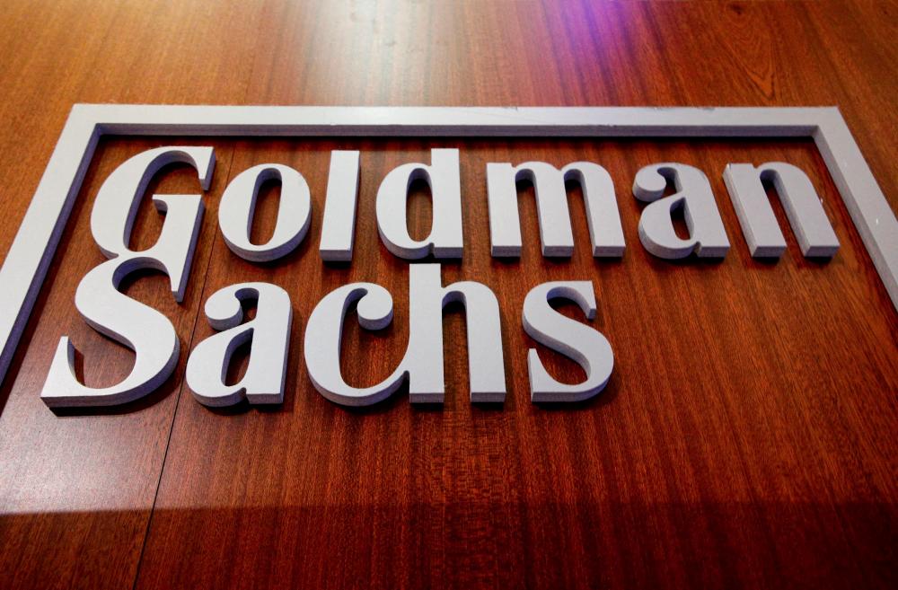 File photo: The Goldman Sachs company logo is on the floor of the New York Stock Exchange (NYSE) in New York City, U.S., July 13, 2021. REUTERSpix