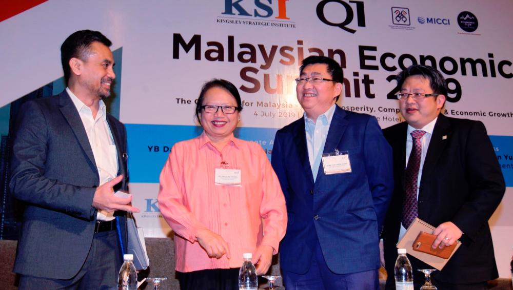 From left: Kenanga Investment Bank Bhd head of economic research Wan Suhaimie Wan Mohd Saidie, Suhakam Commissioner Dr Madeline Berma, Tan and Tay.