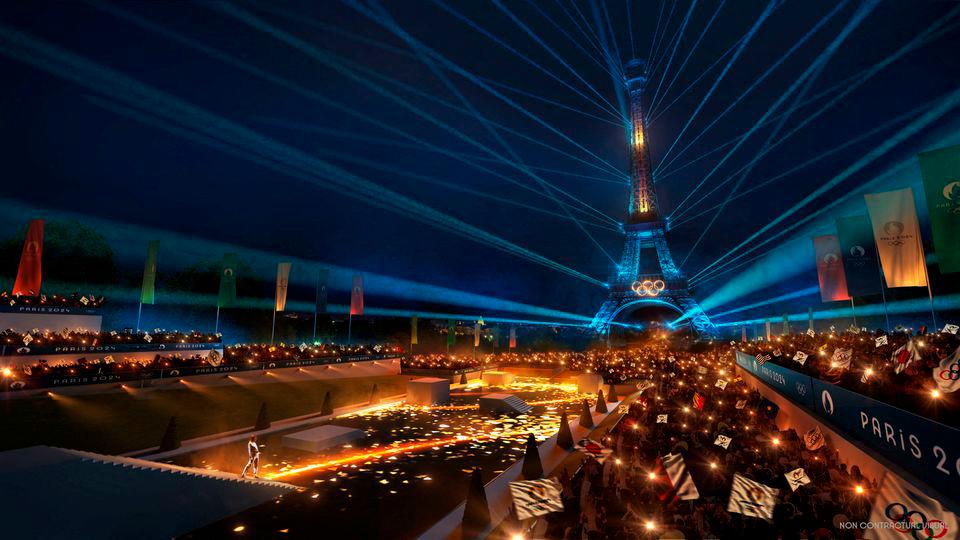 A visualisation of the 2024 Paris Olympic Games opening ceremony is pictured in this undated handout obtained December 13, 2021. REUTERSPIX