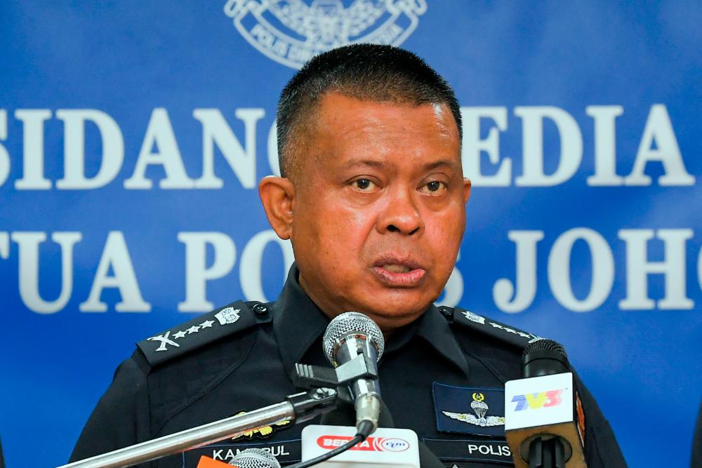 Johor Police chief Datuk Kamarul Zaman Mamat. BERNAMAPIX