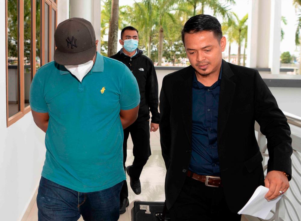 ALOR SETAR, Jan 24 -- Company owner Muhammad Syakireen Othman, 36, (left) pleaded not guilty in the Sessions Court today, to five charges of submitting false documents to claim the Career Generator Program 2.0 incentive amounting to RM17,500 from the Social Security Organization (Socso) ), in 2021. BERNAMAPIX
