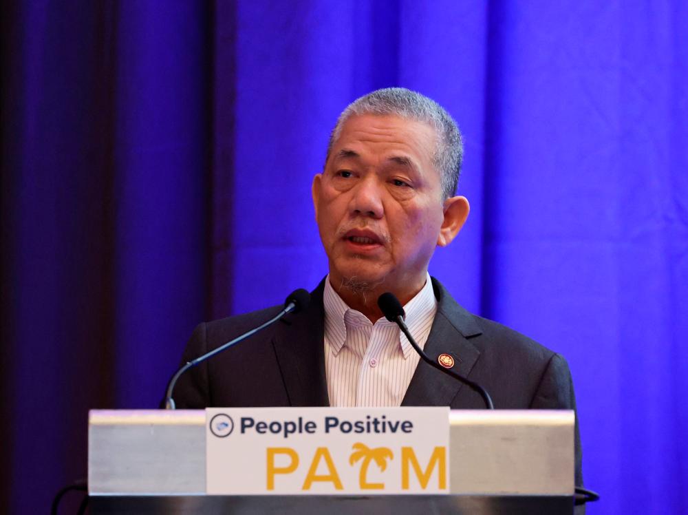 KUALA LUMPUR, March 14 -- Deputy Prime Minister and Plantation and Commodities Minister Datuk Seri Fadillah Yusof delivers his opening remarks during the People Positive Palm Learning Series Launch Event here, today. BERNAMAPIX