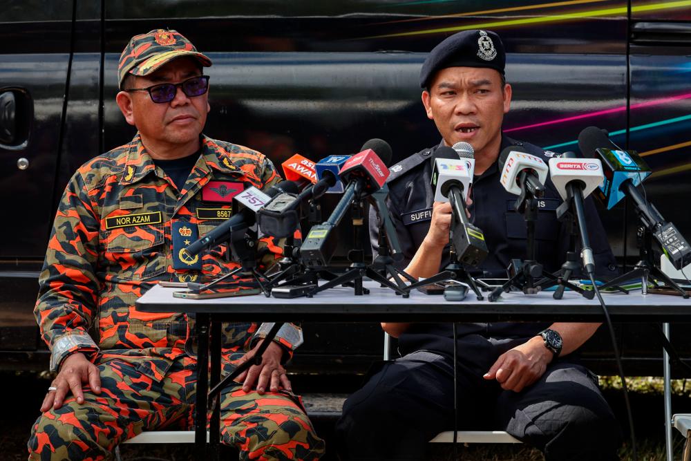 KUALA LUMPUR, Dec 18 -- Hulu Selangor District Police Chief, Superintendent Suffian Abdullah spoke at a press conference about the landslide incident at the Father’s Organic Farm campsite, Batang Kali today. BERNAMAPIX
