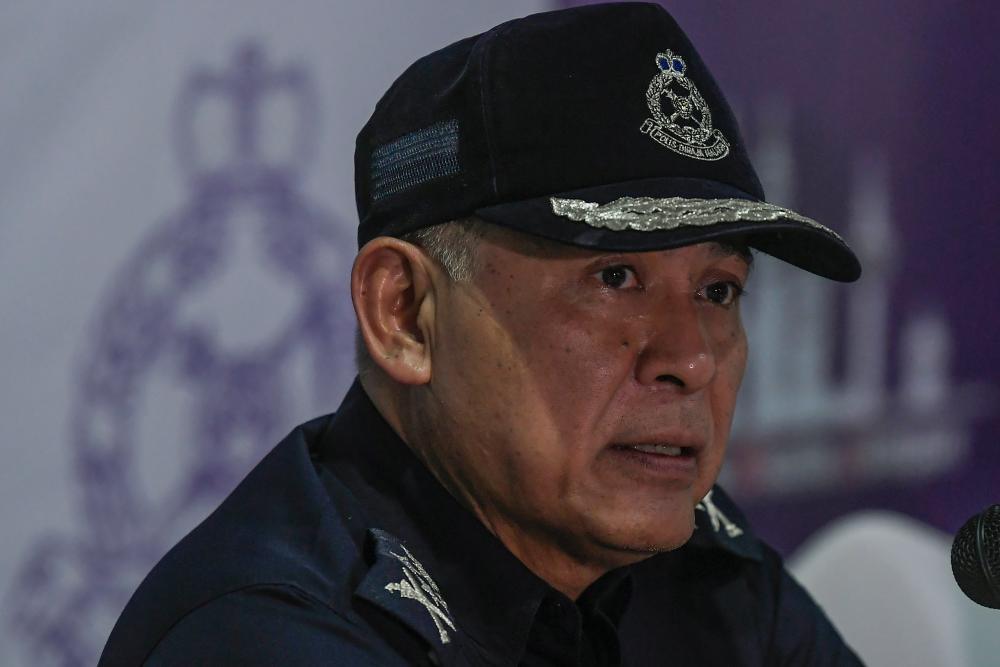 Inspector-General of Police Tan Sri Acryl Sani Abdullah Sani. BERNAMAPIX