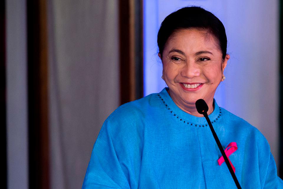 File photo: Philippine Vice President Maria Leonor “Leni” Robredo announces her candidacy for president, in Quezon City, Metro Manila, Philippines, October 7, 2021. REUTERSpix