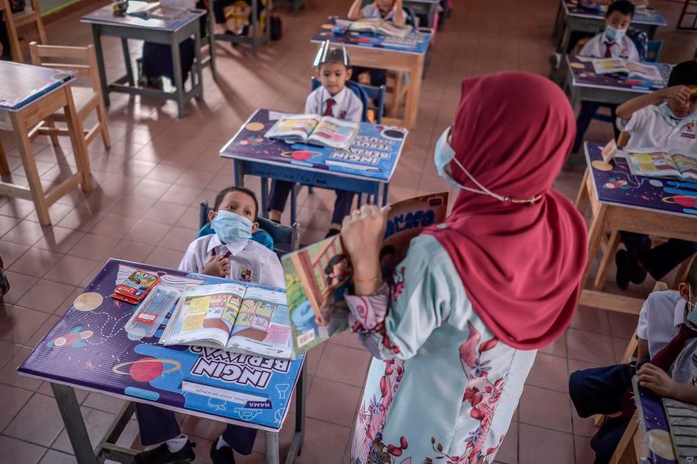 Due to the on-and-off school closures arising from the Covid-19 pandemic, students have experienced more than one year of learning loss. – ADIB RAWI YAHYA/THESUN