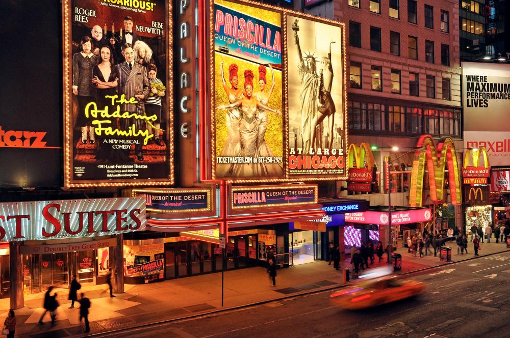 $!New York City’s Theatre District and Lincoln Centre are just a few blocks apart. – 123RF