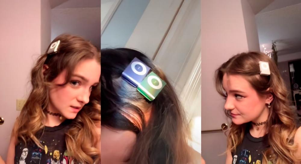 $!Young influencers are using iPod shuffles as vintage hair clips. – FRECKENBATS