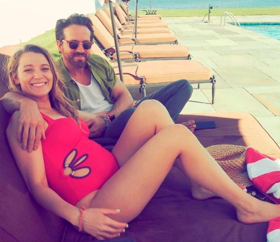 $!One of the photos Blake Lively shared, showing her with husband Ryan Reynolds. – Instagram