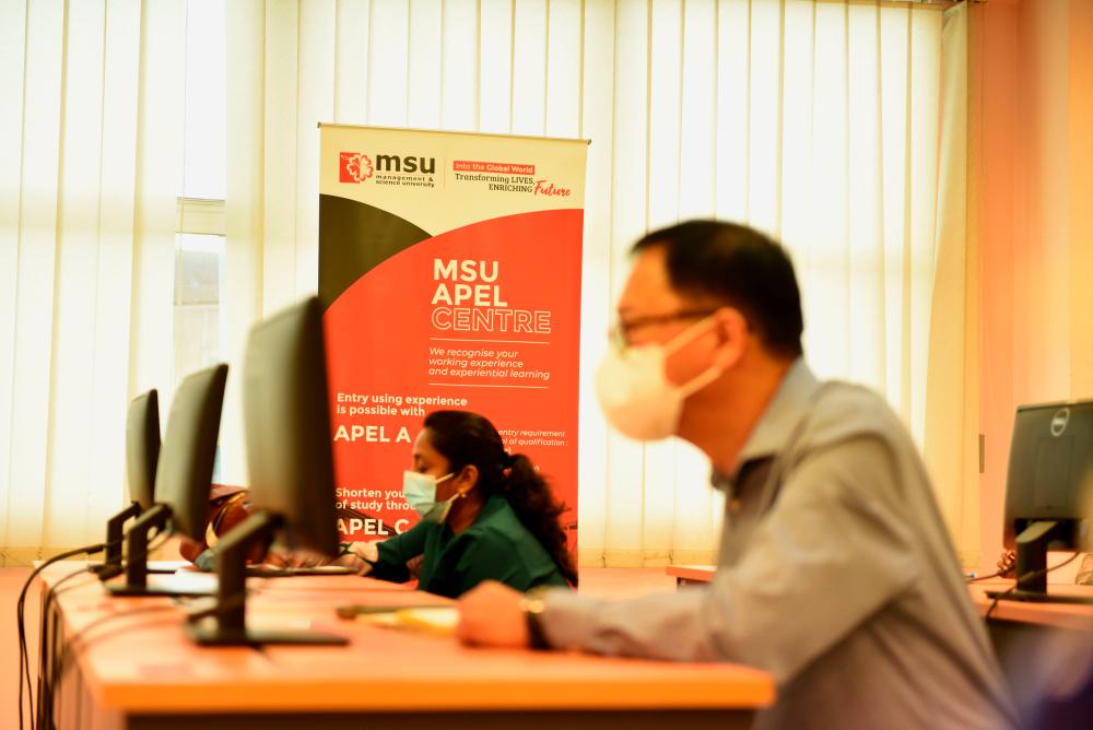 Prospective candidates are required to sit for the APEL Aptitude Test at the MSU campus in Shah Alam as part of the process to evaluate their eligibility for enrolment.