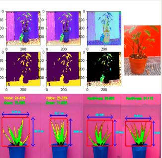 $!Computer vision technology to study and analyse the healthiness of plants in real-time.