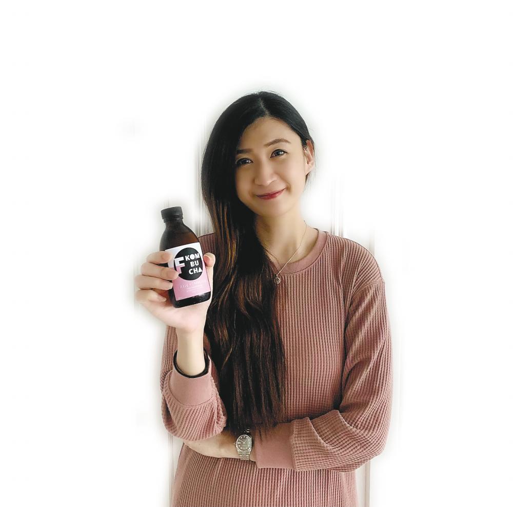 $!Tan Shi Wen cofounder of Project F Series posing with her product.