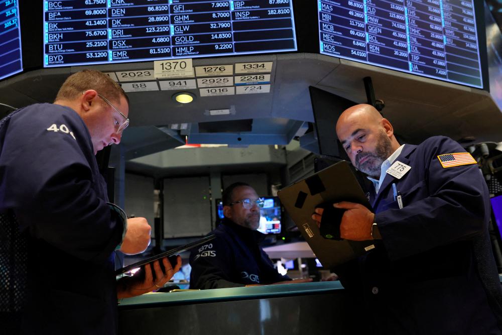 The S&amp;P 500 recorded its first gain in seven sessions on Wednesday, Sept 28. – Reuterspix