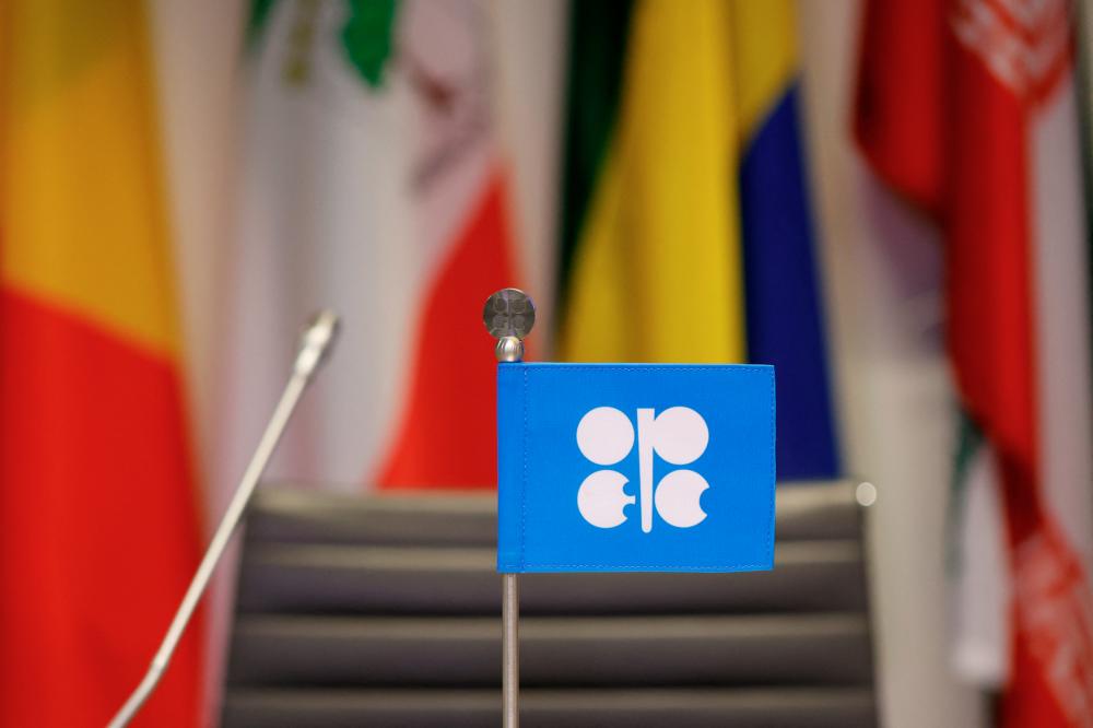 An Opec flag is seen on the day of Opec and Opec+ meetings in Vienna on Wednesday, Oct 5. – Reuters