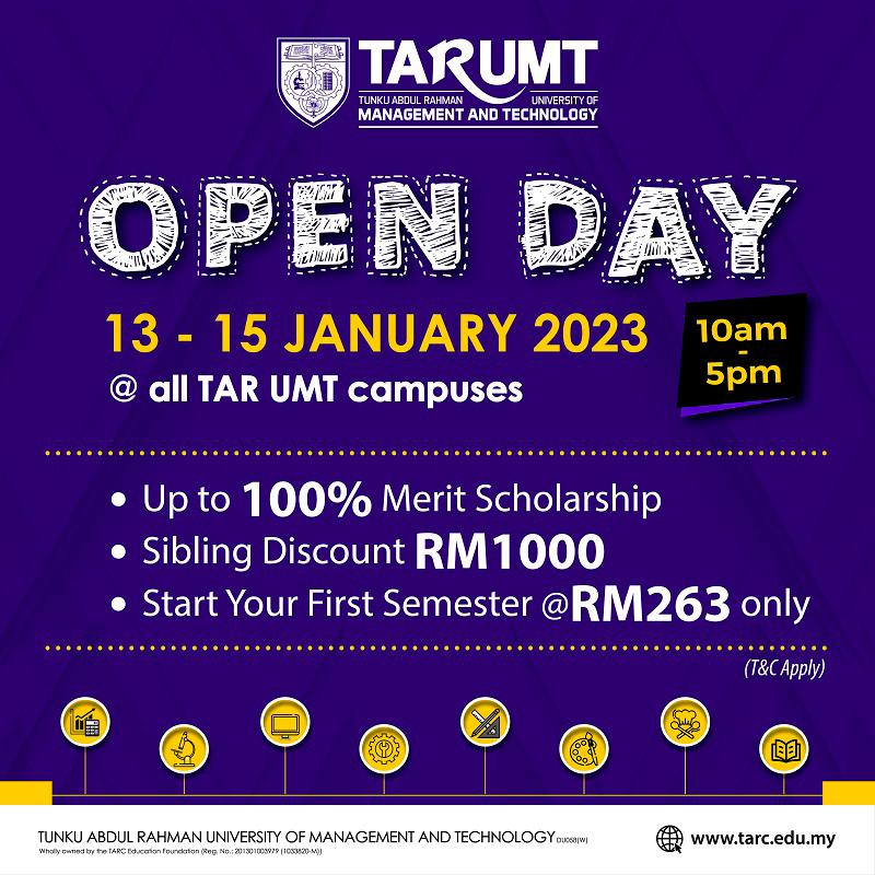 Welcome to TAR UMT’s Open Day