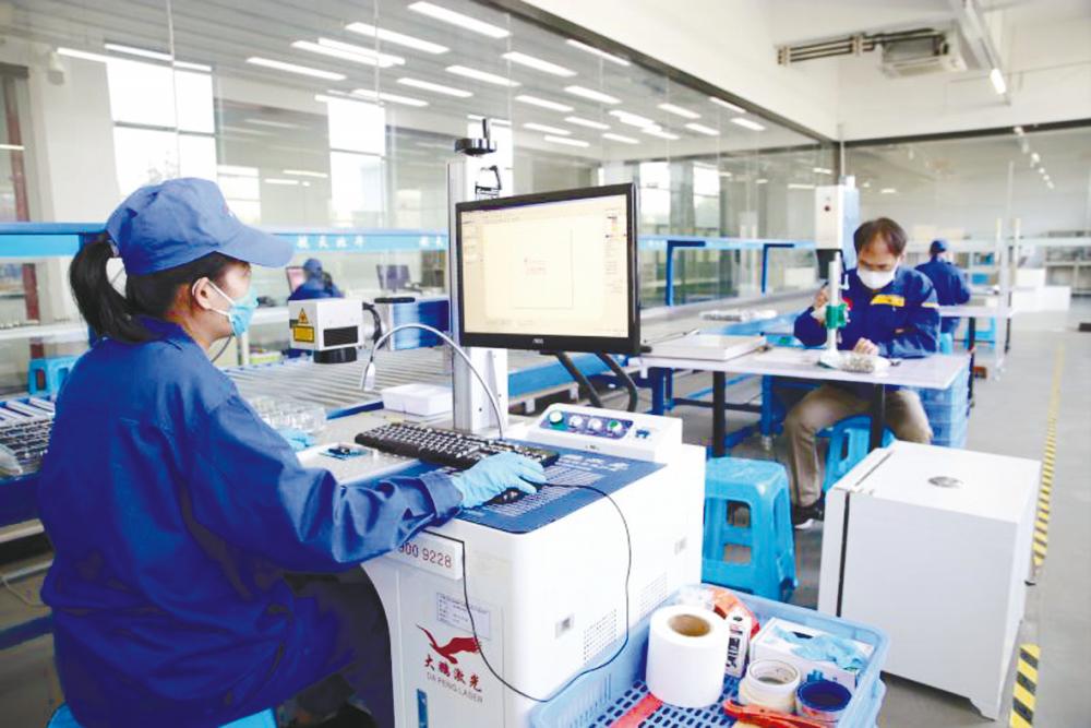 Techna Energy Storage Systems’ production line in Wuzhou, China.