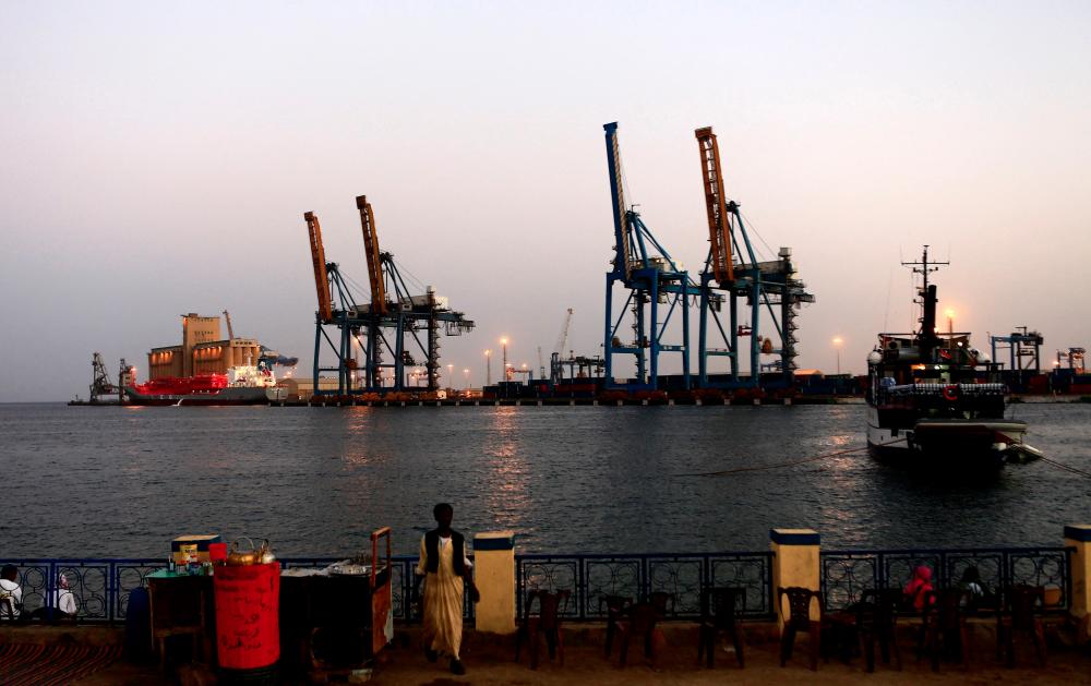 A view of the port at the harbour in Port Sudan. The new port will be located about 200km north of Port Sudan and will include a free trade and industrial zone. REUTERSpix