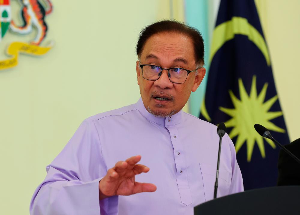 Prime Minister Datuk Seri Anwar Ibrahim. BERNAMAPIX