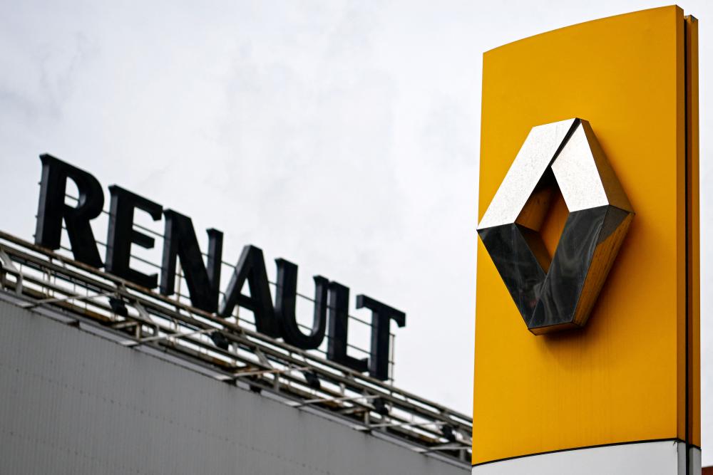 A picture taken on April 26, 2022 shows the Renault Group’s logo in front of the automotive plant in Moscow. Renault’s assets in Russia are now owned by the Russian state, the Russian Ministry of Industry and Trade announced yesterday. AFPpix