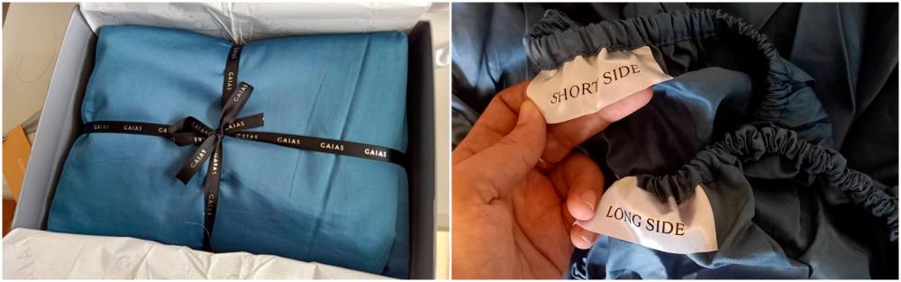 $!The GAIAS sheets, including the helpful labels on the fitted edge. – Anansa Jacob/theSun