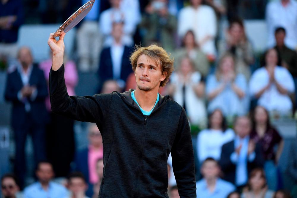 Zverev was diagnosed with diabetes aged three, and administers his insulin via an insulin pen after taking regular readings during matches. AFPPIX