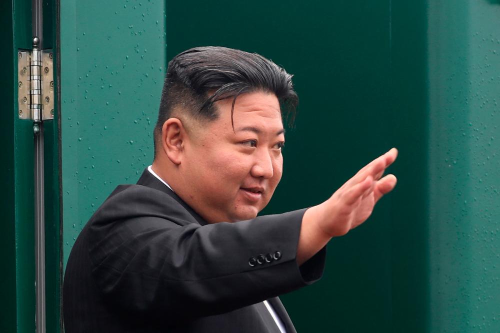 Kim is heading back to North Korea by bulletproof train, with KCNA saying the leader “starts his way home after bringing about a new radical turn in the history of the development of the DPRK-Russia relations.” AFPPIX