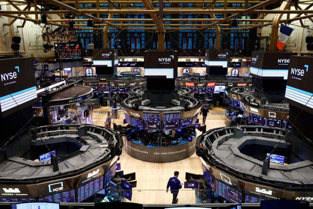 A view of the trading floor at the New York Stock Exchange on Wednesday, Jan 25. – Reuterspic
