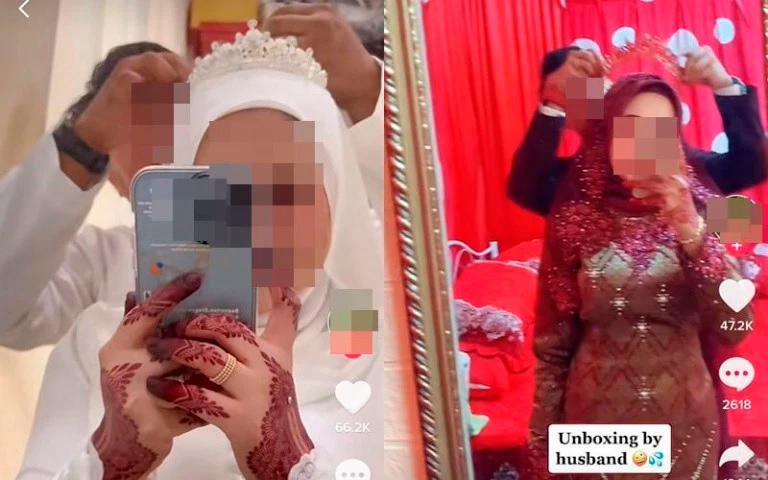 Screenshots of some couples who took part in the ‘unboxing’ trend. – Kosmo