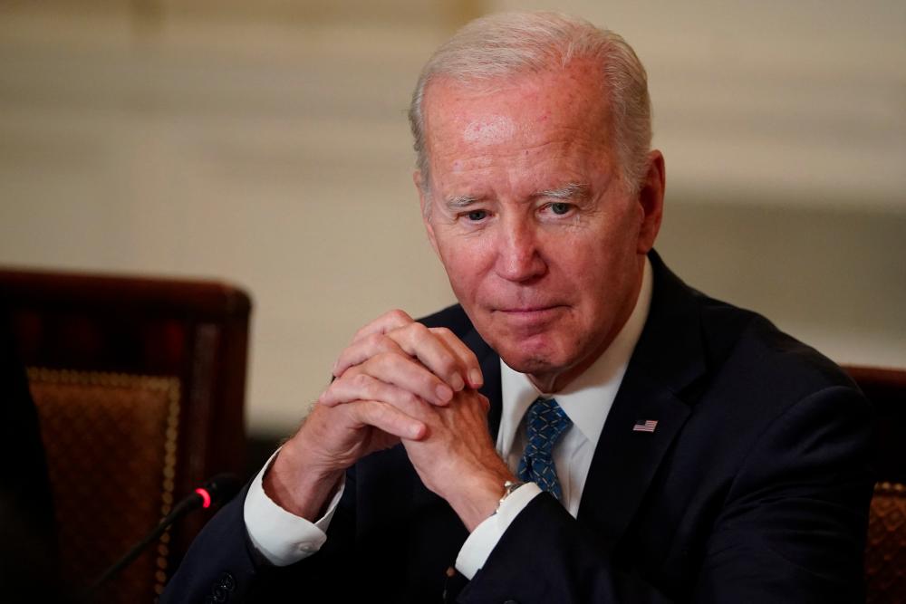 US President Joe Biden speaks during the third meeting of the White House Competition Council in the State Dining Room of the White House in Washington, DC, on September 26, 2022. - AFPPIX