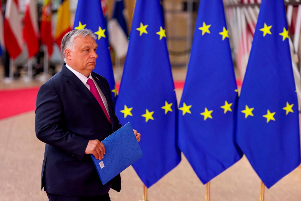 File photo: Hungary's Prime Minister Viktor Orban arrives for a European Union leaders summit in Brussels, Belgium May 30, 2022. REUTERSpix