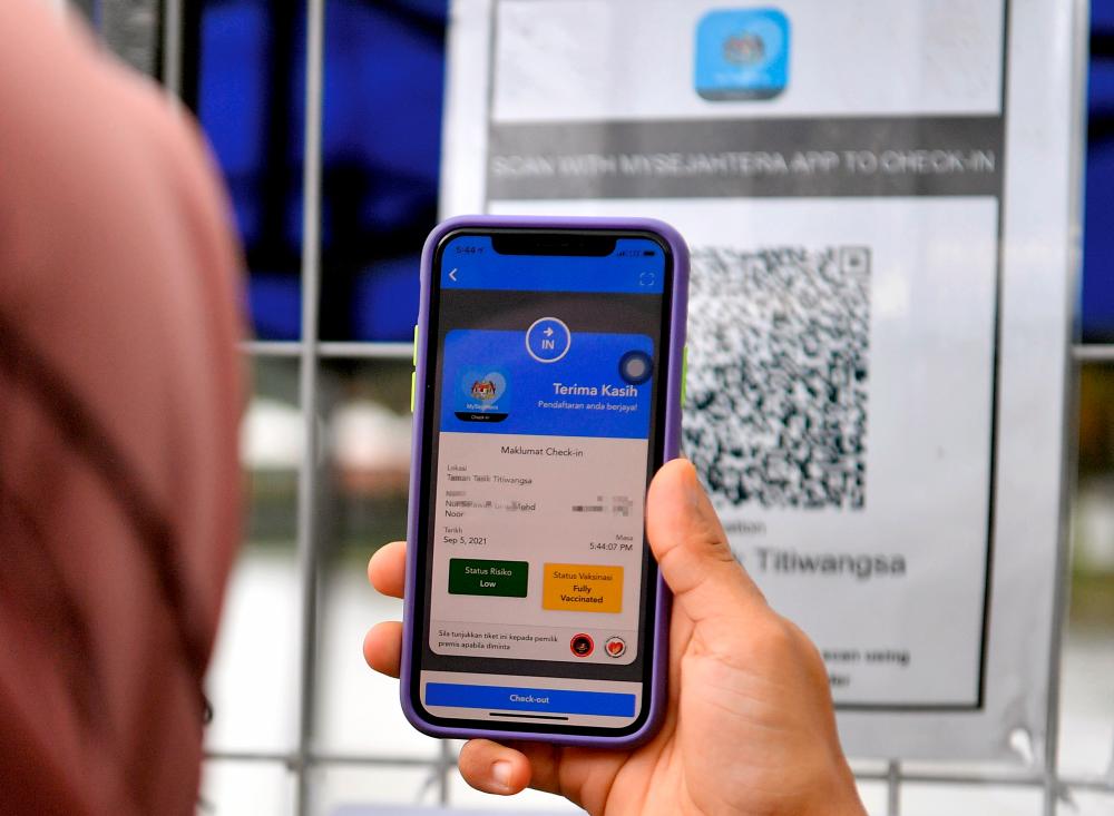 Personal information of MySJ Trace users will not be compromised. – BERNAMAPIX