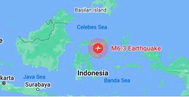 Strong earthquake hits Sulawesi, Indonesia