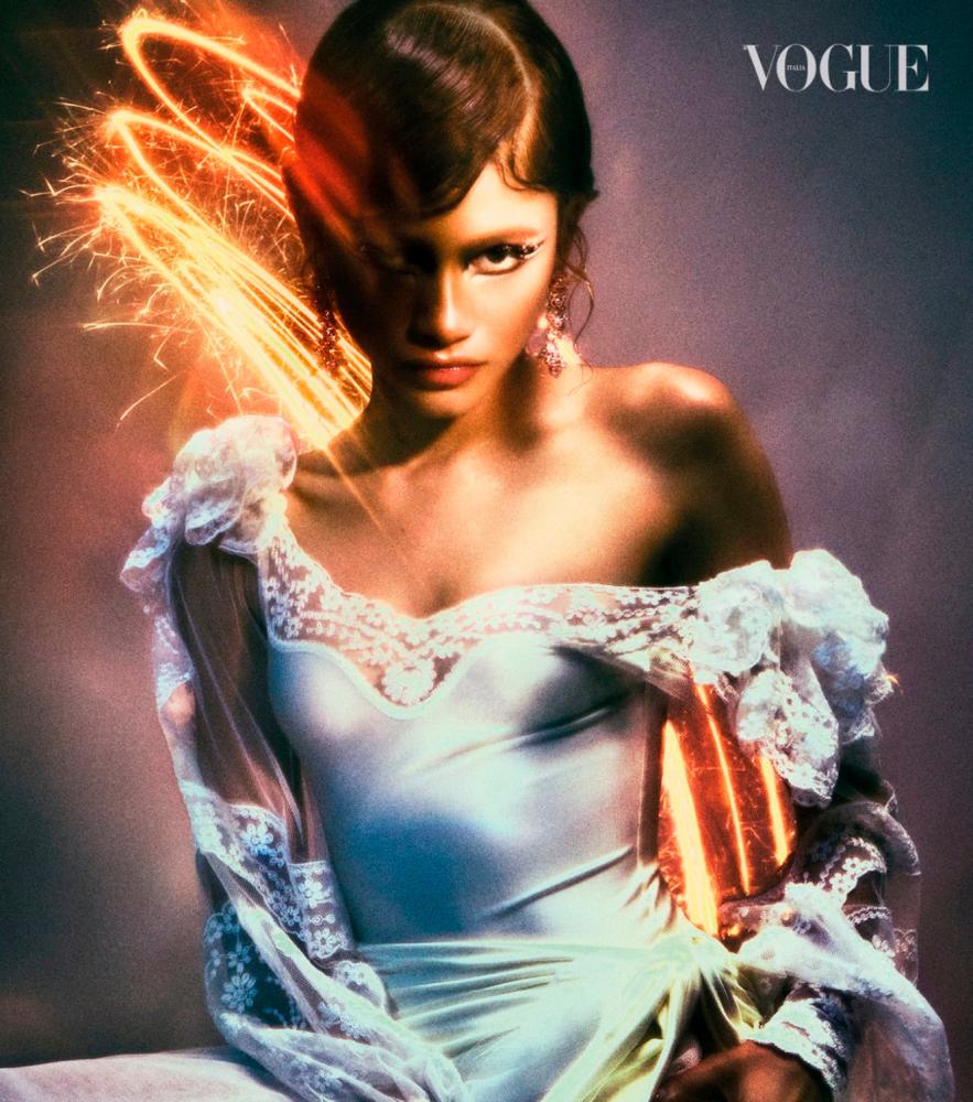 Zendaya as featured on the cover of Italian ‘Vogue’ for July. – Vogue